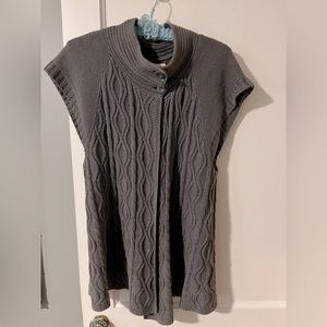 Women’s grey XL cardigan sweater vest by Sonoma